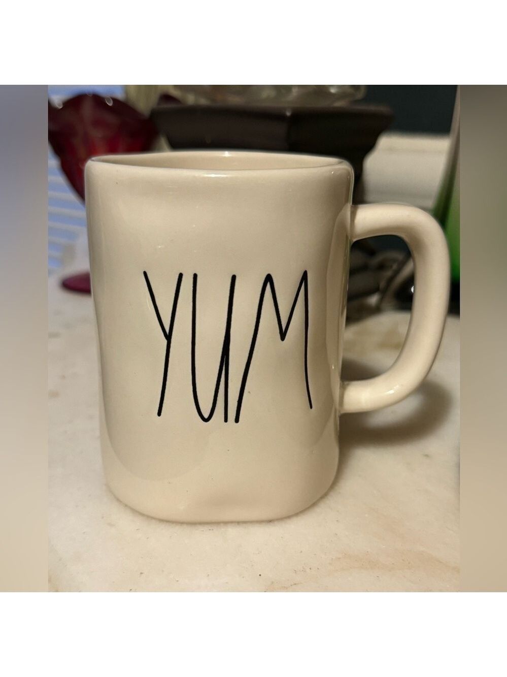 Magenta "YUM" Mug